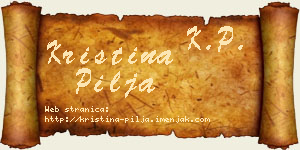 Kristina Pilja vizit kartica
